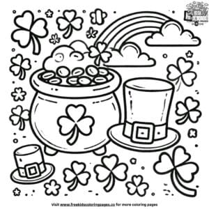 Easy St. Patrick's Day Coloring Pages for Kids