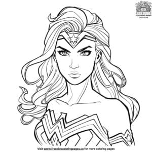 Serene superhero coloring pages