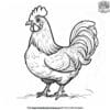 Easy Chicken Coloring Pages