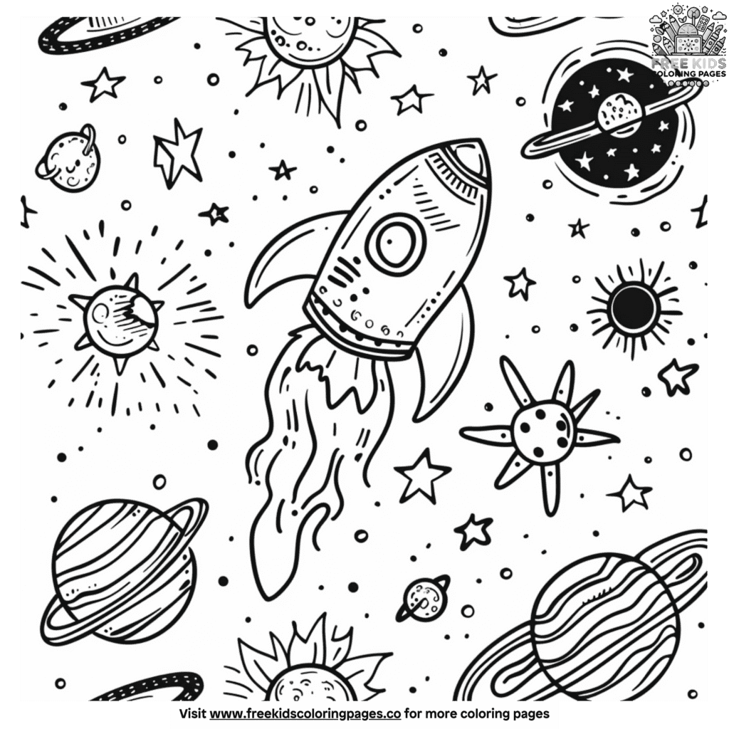 Enlightening Solar System Coloring Pages