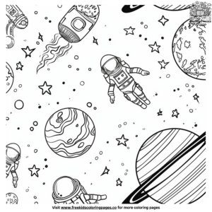 Solar System Space Coloring Pages
