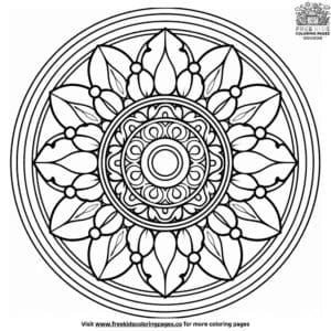 Medallion coloring pages