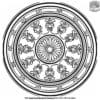 Graceful Medallion Coloring Pages