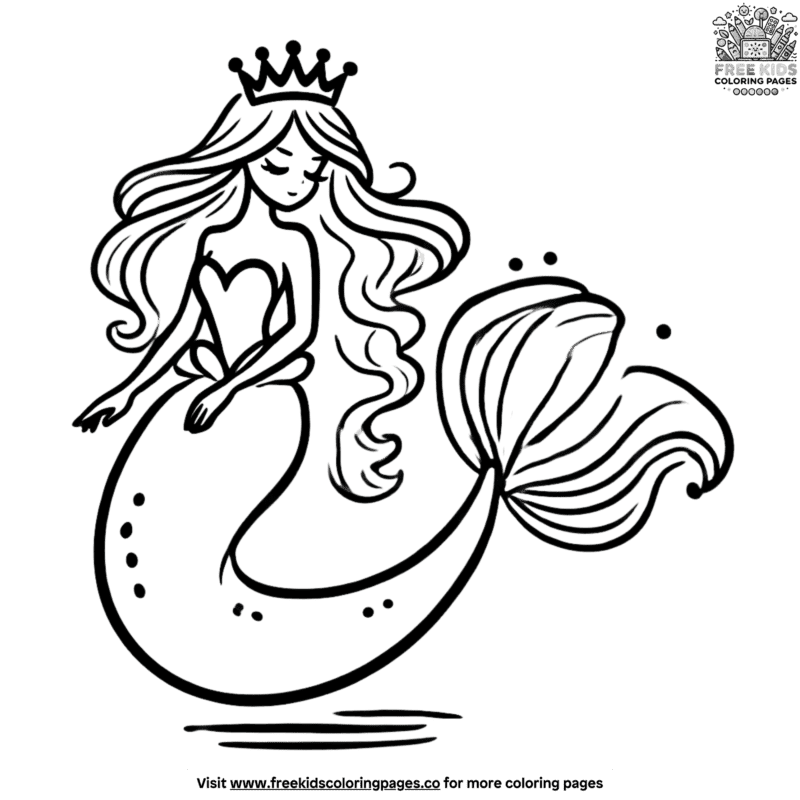 25+ Enchanting Mermaid Coloring Pages For Kids
