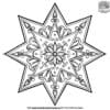 Elegant and Fancy Star Coloring Pages