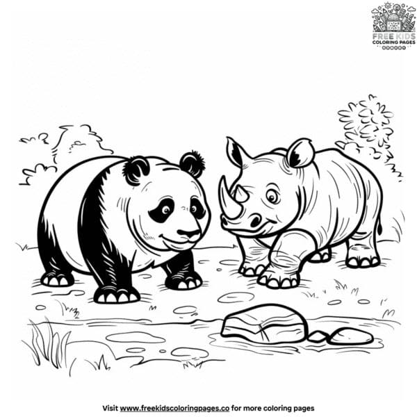 Wildlife conservation coloring pages