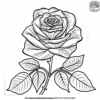 Fantasy Rose Coloring Pages