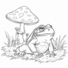 Enchanting Frog and Mushroom Coloring Pages for a Magical Experience