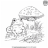 Enchanting Frog and Mushroom Coloring Pages for a Magical Experience