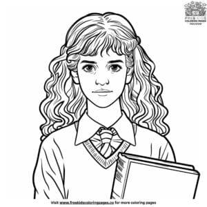 Enchanting Hermione Granger Coloring Pages