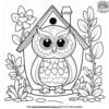 Majestic Owl House Coloring Pages: A Cozy Woodland Retreat