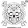 Skull Mandala Coloring Pages