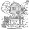 Magical Tree House Coloring Pages