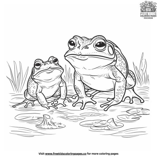 Engaging frog and toad coloring pages for learning and fun