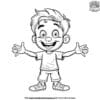 Happy Cartoon Coloring Pages for Kids