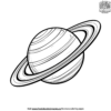 Planet Saturn Science Coloring Pages