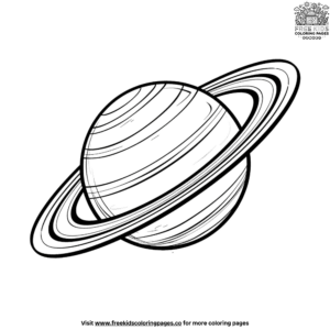 Planet saturn science coloring pages