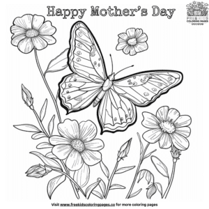 Captivating mother's day coloring pages for kindergarten