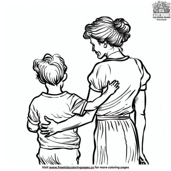 Exciting mother's day coloring pages for kindergarten