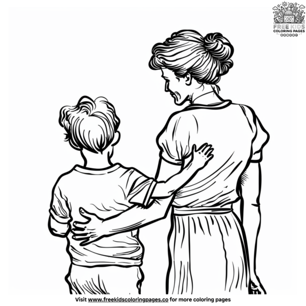 Mother's Day Coloring Pages for Kindergarten