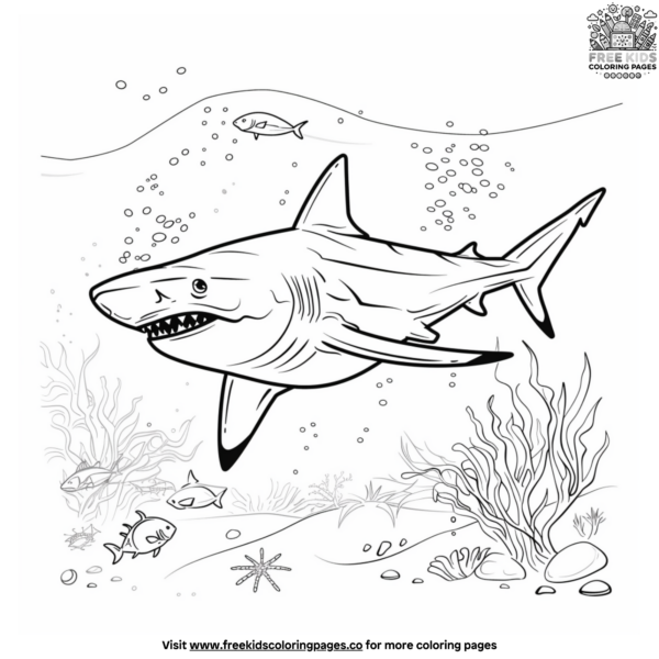 Ocean Shark Coloring Pages