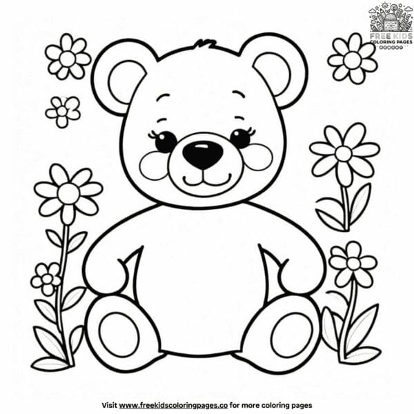 Fun preschool bear coloring pages: learning made fun