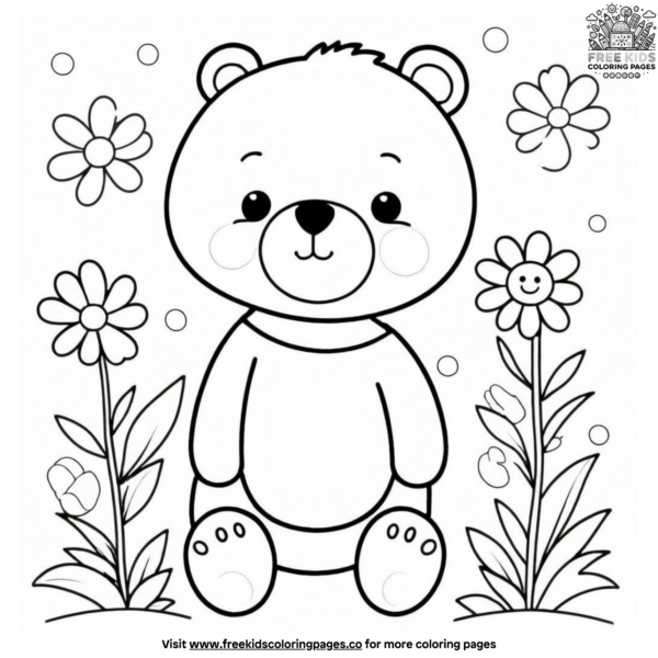 preschool bear coloring pages