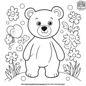 Preschool Bear Coloring Pages