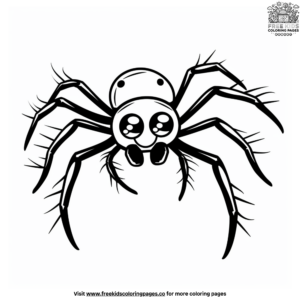 Preschool Spider Coloring Pages