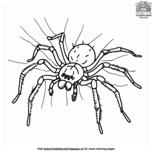 Creative preschool spider coloring pages