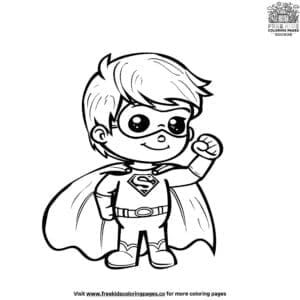 Superhero coloring pages for toddlers