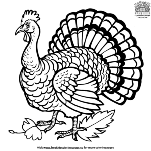 Fun Turkey Coloring Pages for Preschoolers