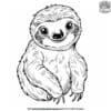 Cartoon Sloth Coloring Pages