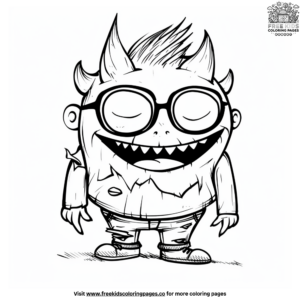 Funny Monster Coloring Pages
