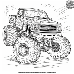 Monster Jam Monster Truck Coloring Pages