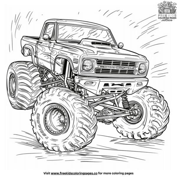 Ultimate monster truck coloring pages