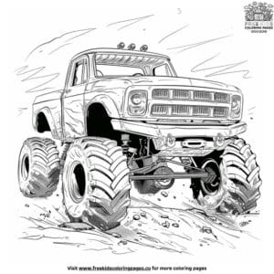 Extreme Jam Monster Truck Coloring Pages