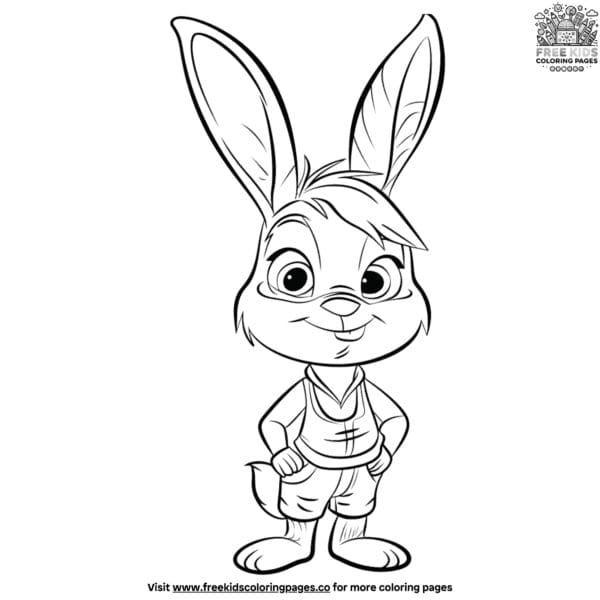 Cartoon character coloring pages