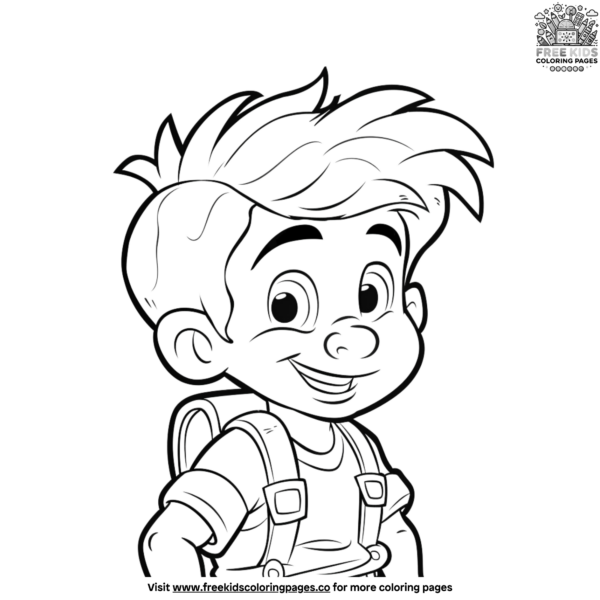 Cartoon Character Coloring Pages