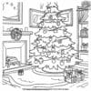 Exciting Coloring Pages For Kids Christmas Tree Set