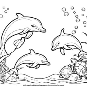 Coloring pages for kids ocean adventures