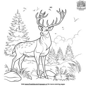 Deer Hunting Coloring Pages