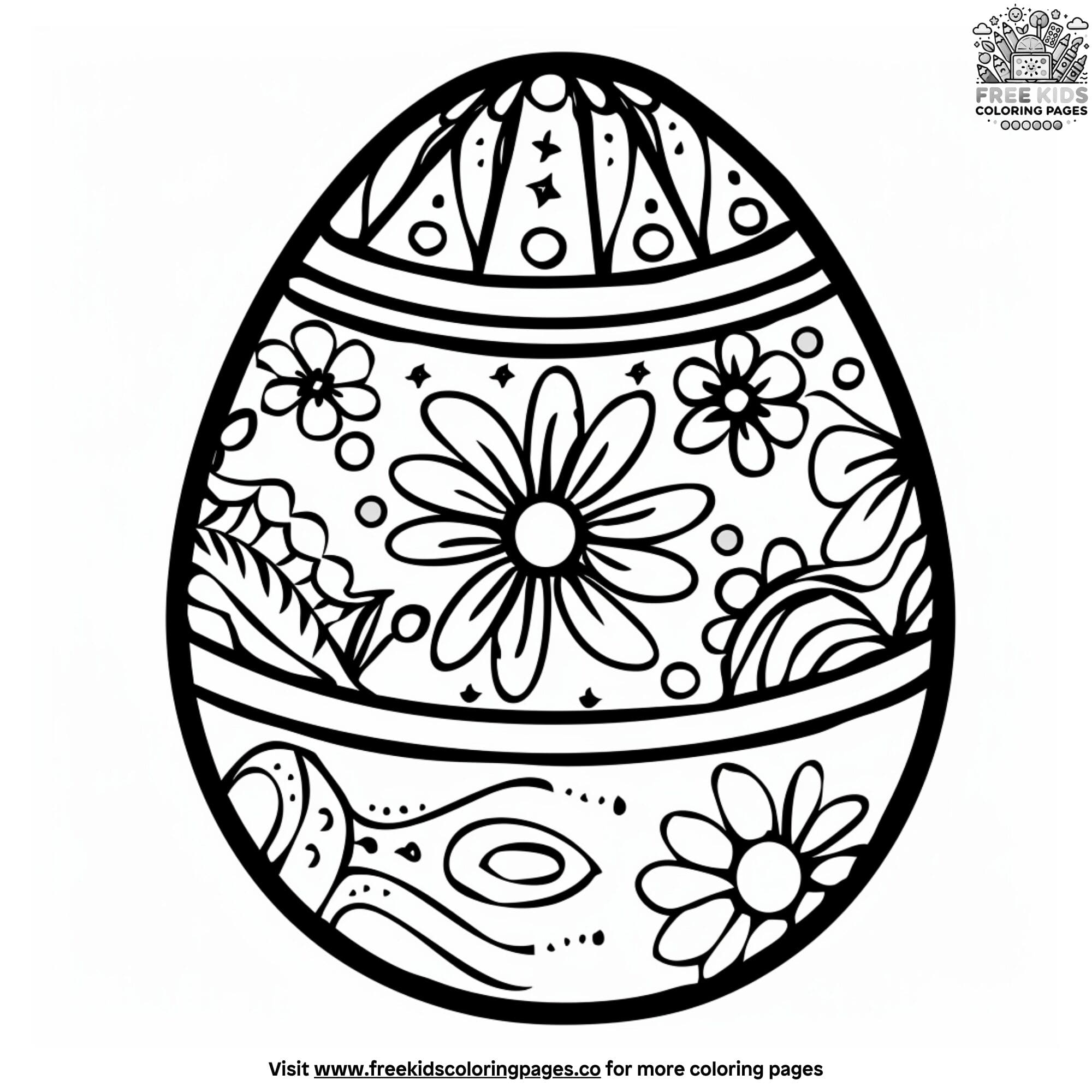 Big Easter Egg Coloring Page Coloring Pages