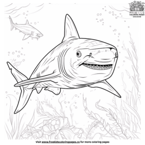 Adorable easy shark coloring pages for little hands