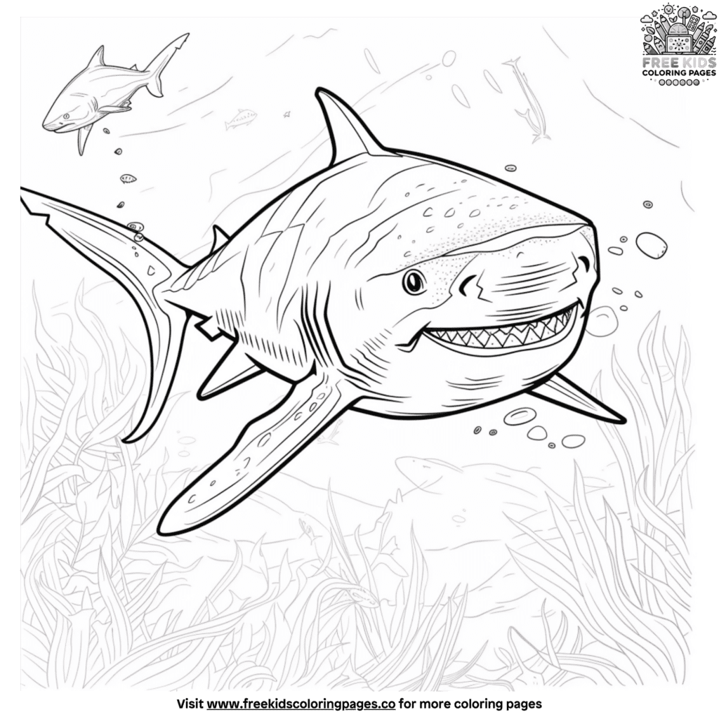 Charming Easy Shark Coloring Pages For Little Hands