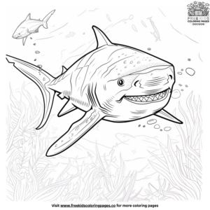 Easy Shark Coloring Pages