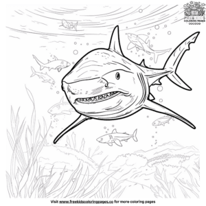 Exciting Easy Shark Coloring Pages For Little Hands