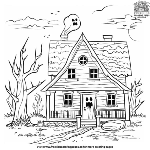 Ghost adventure coloring pages