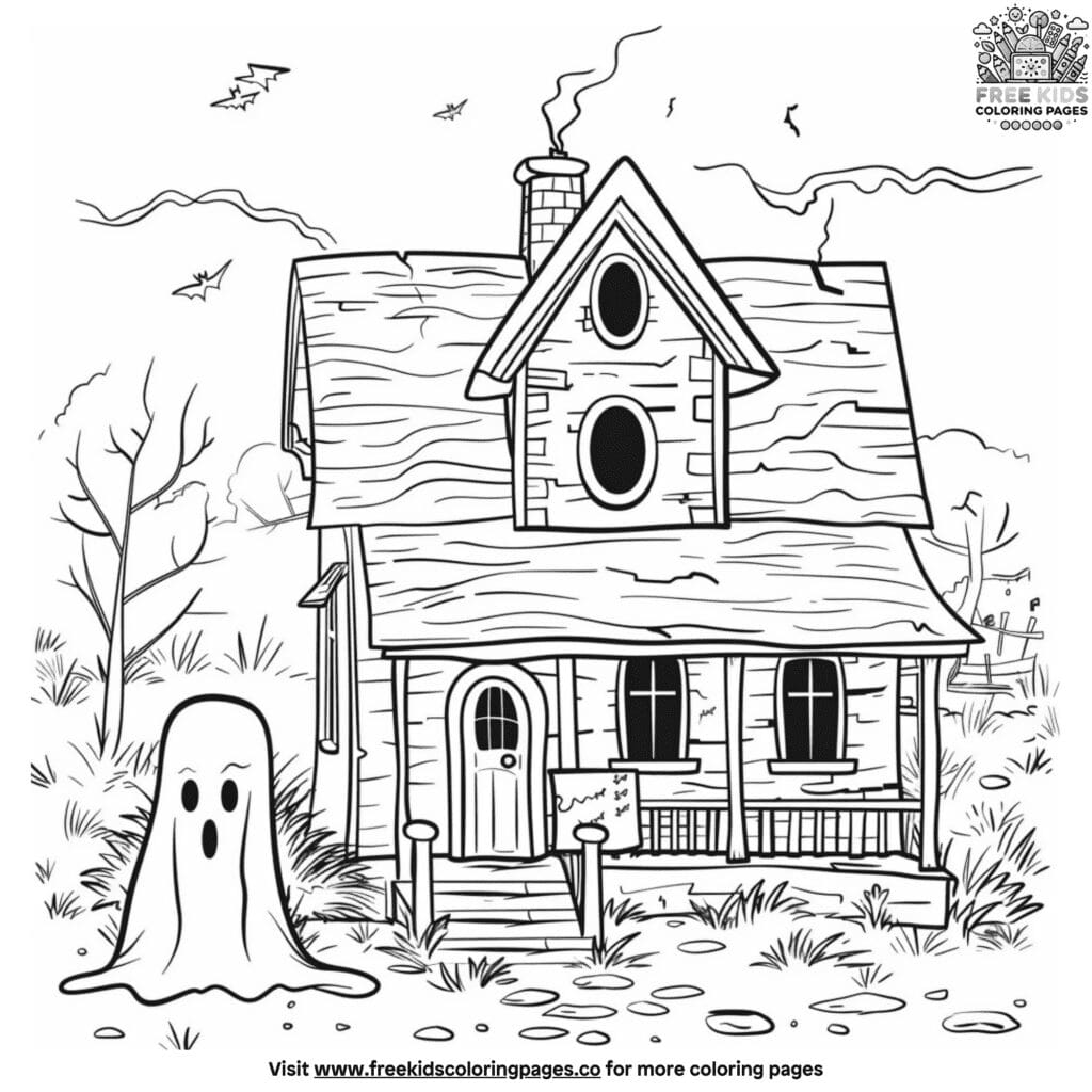 Ghost adventure coloring pages