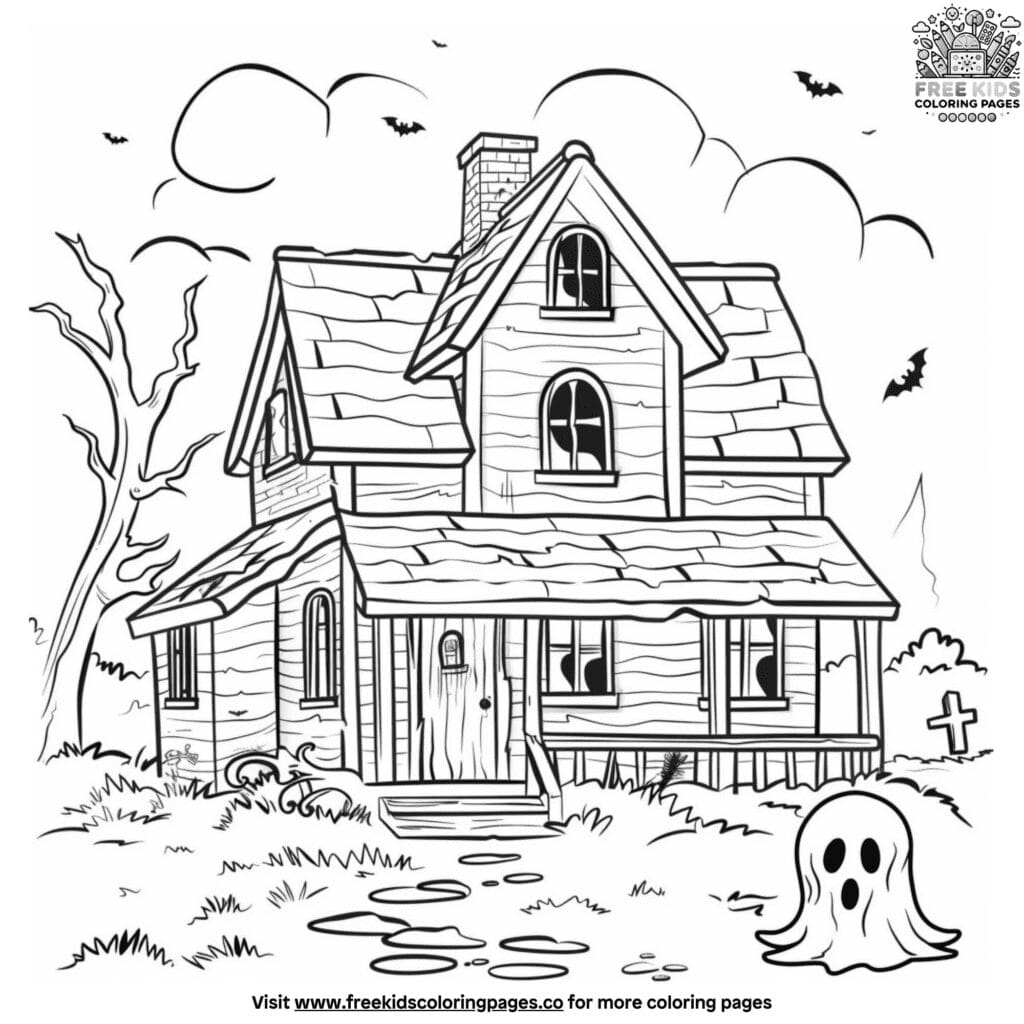 Ghost adventure coloring pages